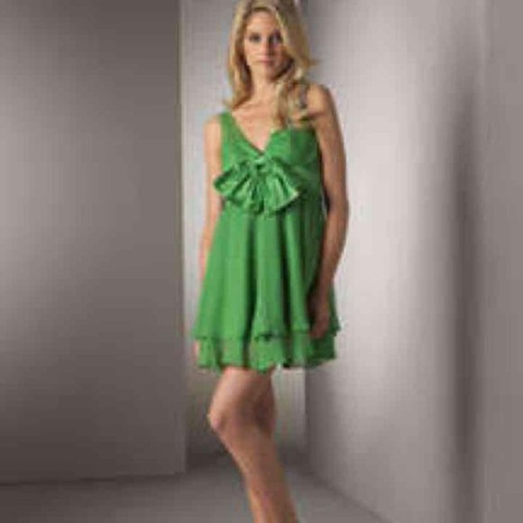 chartreuse green dress